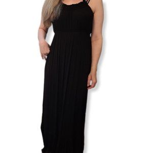 FOREVER 21 BLACK MAXI DRESS Size Small